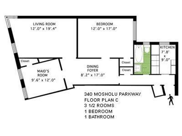 340 E Mosholu Parkway S 2C, Bronx NY 10458