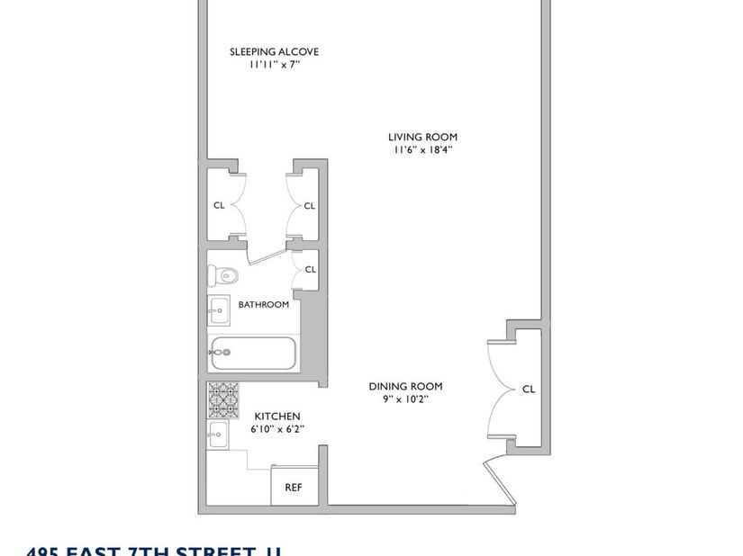 495 East 7th Street 1J, Brooklyn NY 11218