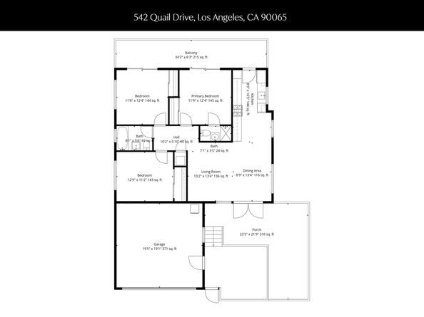 542 Quail Drive, Los Angeles CA 90065