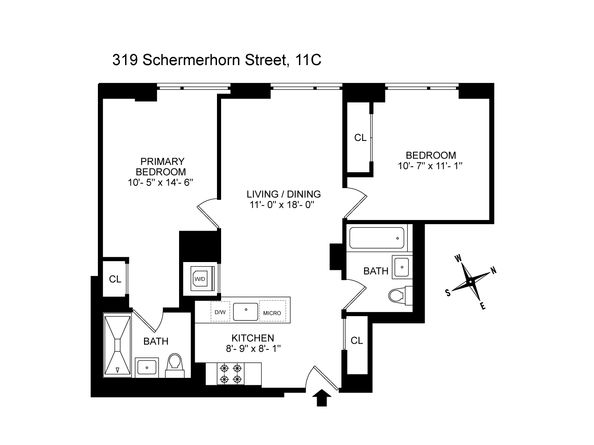 319 Schermerhorn Street 11C, Brooklyn NY 11217