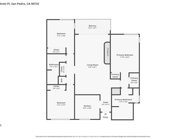 1418 Brett Place #206, San Pedro (los Angeles) CA 90732