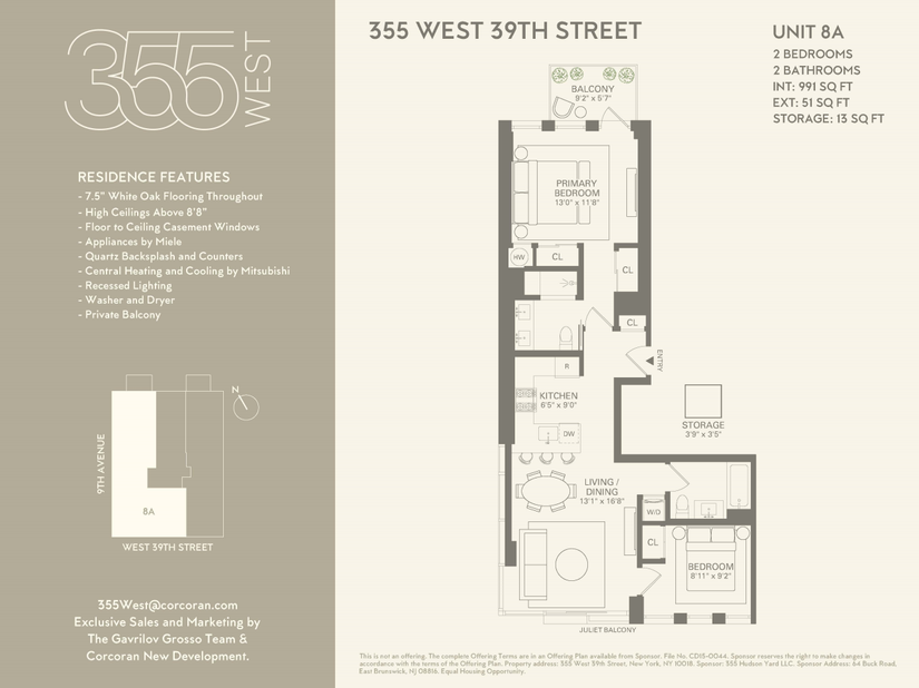 355 West 39th Street 8A, New York NY 10018